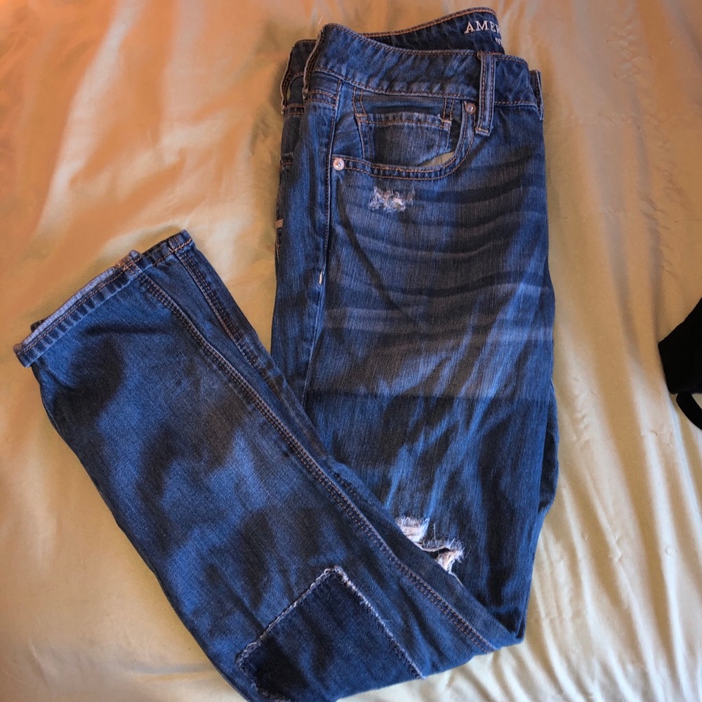 Colorblock Boyfriend Jeans